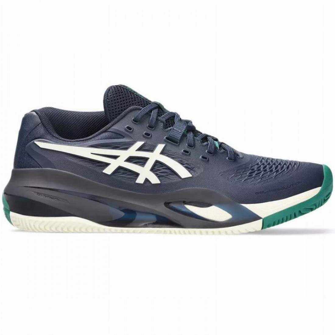 Zapatillas Asics Gel Resolution X Clay Azul Medianoche Crema