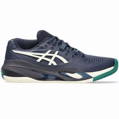 Zapatillas Asics Gel Resolution X Clay Azul Medianoche Crema