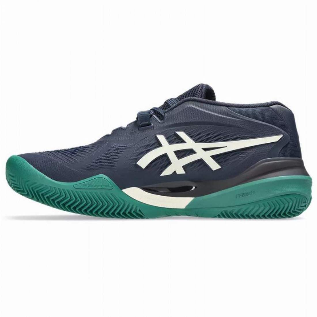 Zapatillas Asics Gel Resolution X Clay Azul Medianoche Crema
