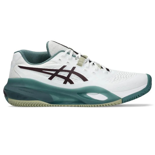 Asics Gel Resolution X Clay Dark Garnet White Sneakers - Image 1