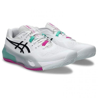 Zapatillas Asics Gel Resolution X Clay Blanco Verde Aurora