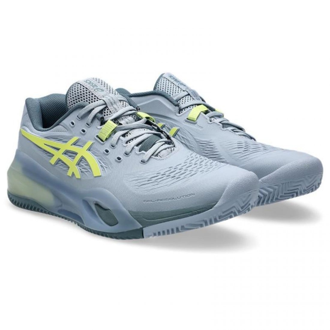 Zapatillas Asics Gel Resolution X Clay Gray Pistachio Green Sneakers