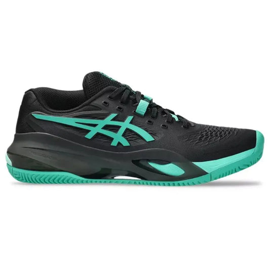Asics Gel Resolution X Clay Black Aurora Green Sneakers - Image 1