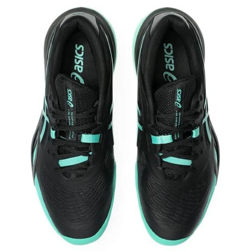 Asics Gel Resolution X Clay Black Aurora Green Sneakers - Image 4