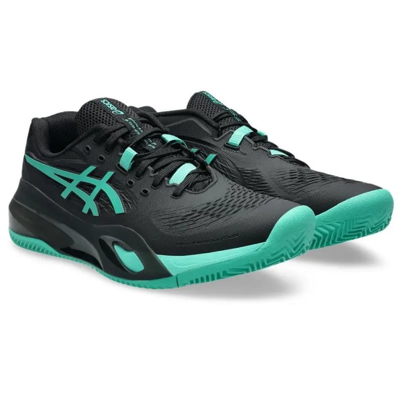 Asics Gel Resolution X Clay Black Aurora Green Sneakers - Image 5