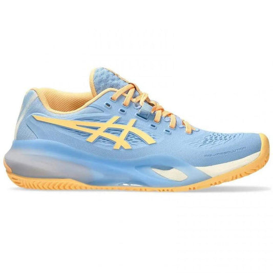 Zapatillas Asics Gel Resolution X Padel Azul Stone Naranja Mujer
