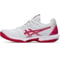 Zapatillas Asics Solution Speed FF 3 Clay Blanco Rosa Brillante Mujer