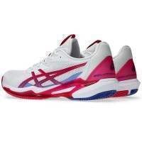 Zapatillas Asics Solution Speed FF 3 Clay Blanco Rosa Brillante Mujer