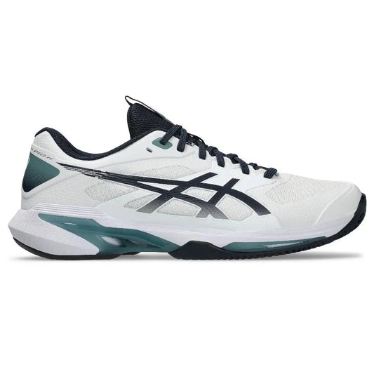 Asics Solution Speed FF 4 Clay Bleu Foncé Baskets Blanches - Image 1