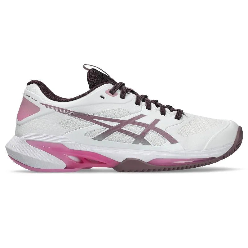 Asics Solution Speed FF 4 Clay White Mauve Baskets pour femmes - Image 1