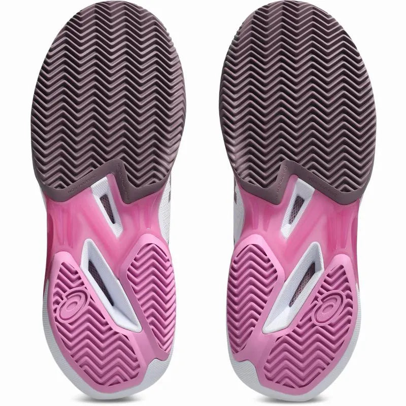 Asics Solution Speed FF 4 Clay White Mauve Baskets pour femmes - Image 2