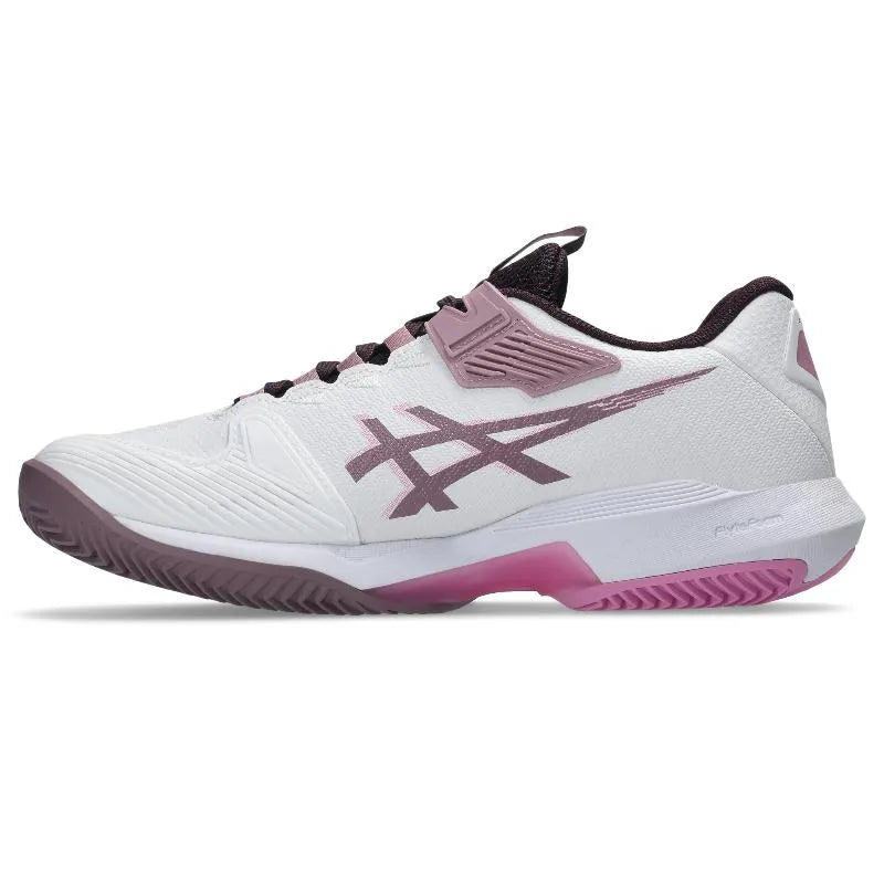 Asics Solution Speed FF 4 Clay White Mauve Baskets pour femmes - Image 3