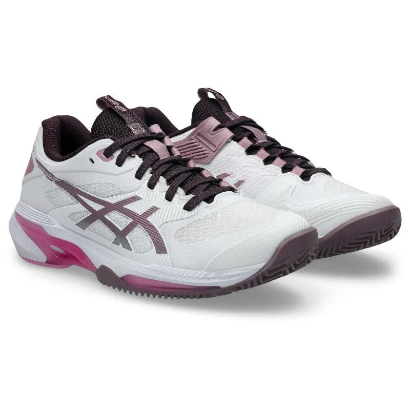 Asics Solution Speed FF 4 Clay White Mauve Baskets pour femmes - Image 4