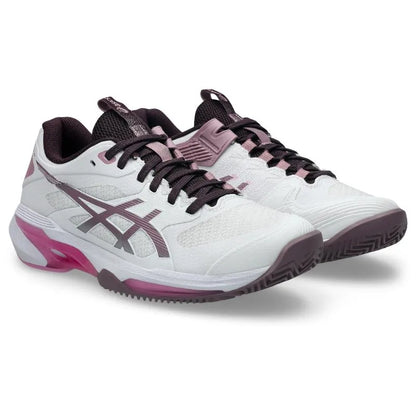 Asics Solution Speed FF 4 Clay White Mauve Baskets pour femmes - Image 4
