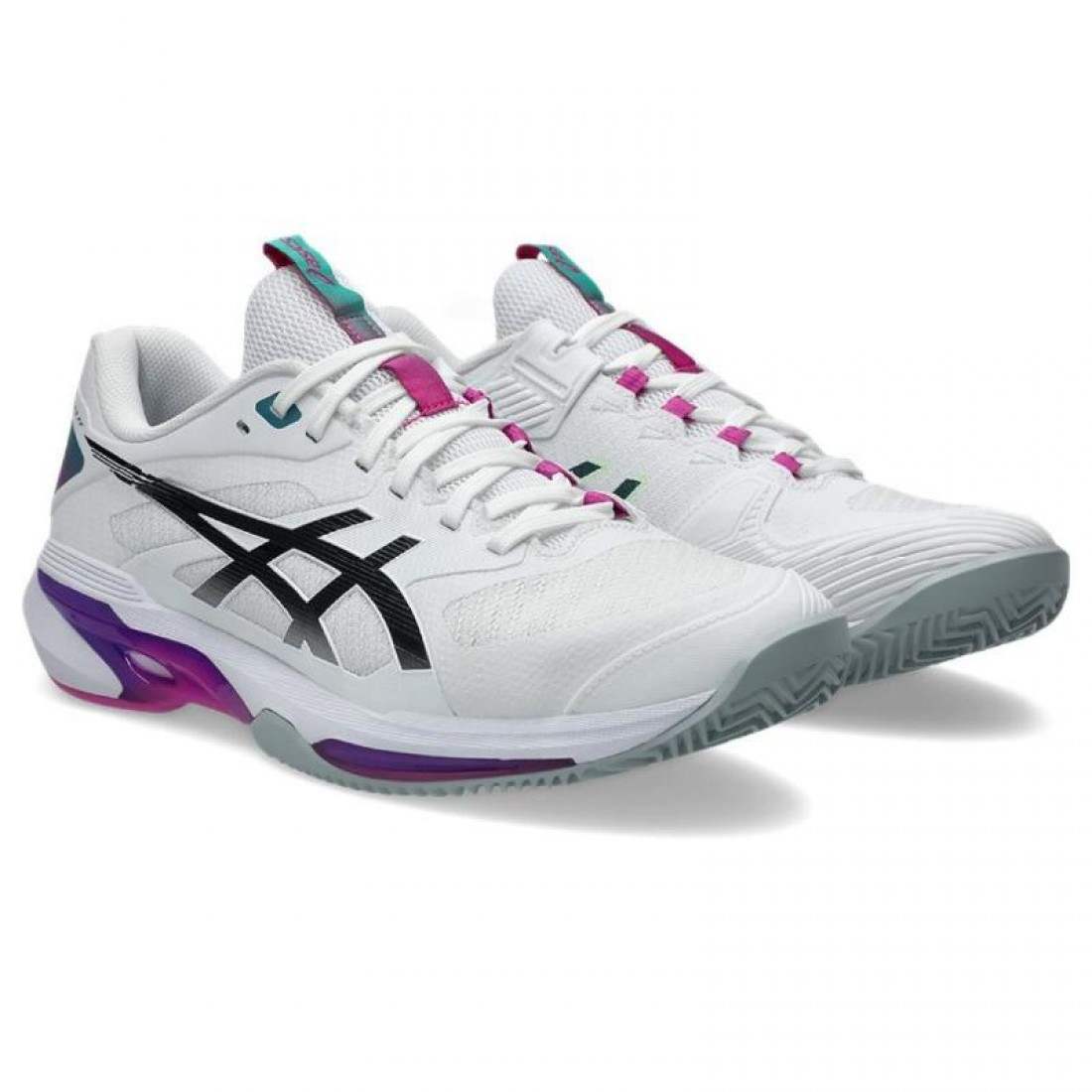 Zapatillas Asics Solution Speed FF 4 Clay White Pink Sneakers