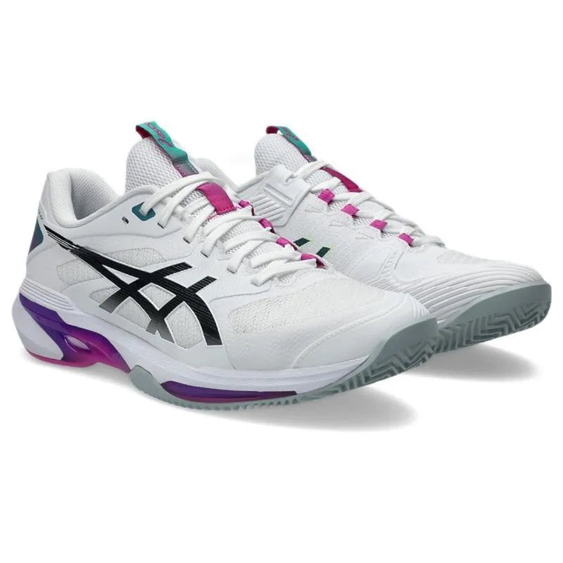 Asics Solution Speed FF 4 Clay White Pink Sneakers - Image 5