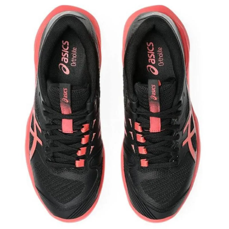 Asics Solution Speed FF 4 Clay Black Red Baskets pour femmes - Image 4