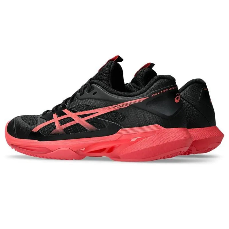Asics Solution Speed FF 4 Clay Black Red Baskets pour femmes - Image 6