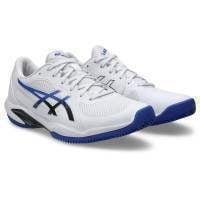 Baskets Asics Solution Swift FF 2 TERRE BATTUE Blanc Bleu Cobalt
