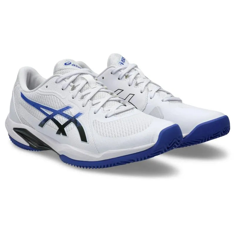 Baskets Asics Solution Swift FF 2 TERRE BATTUE Blanc Bleu Cobalt - Image 4