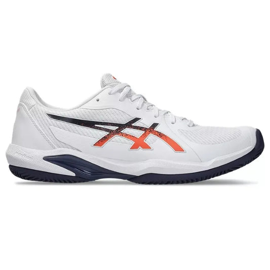 Asics Solution Swift FF 2 TERRE BATTUE Blanc Bleu Orange Baskets - Image 1