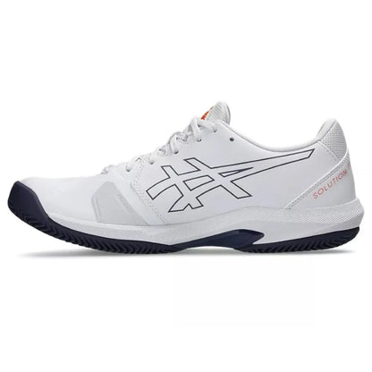 Asics Solution Swift FF 2 TERRE BATTUE Blanc Bleu Orange Baskets - Image 3