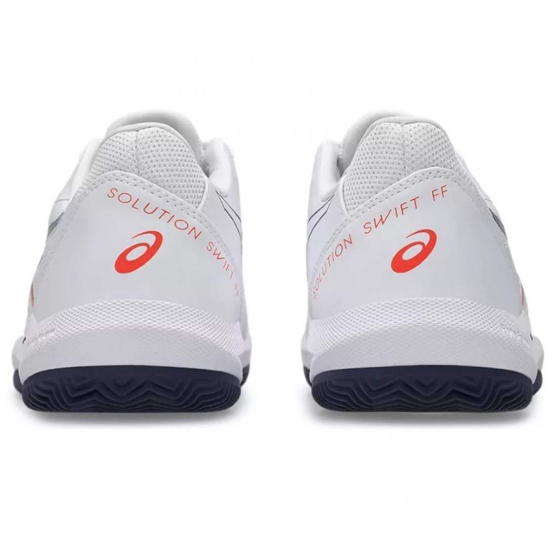 Asics Solution Swift FF 2 TERRE BATTUE Blanc Bleu Orange Baskets