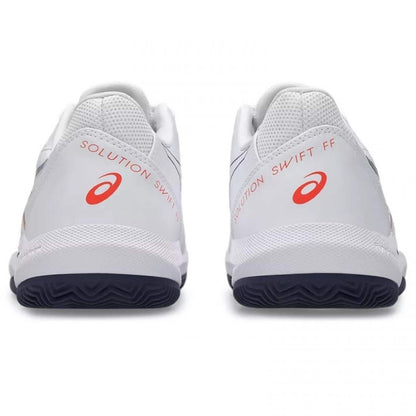 Asics Solution Swift FF 2 TERRE BATTUE Blanc Bleu Orange Baskets