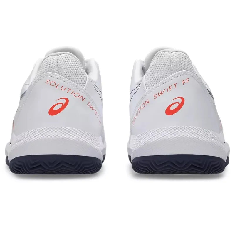 Asics Solution Swift FF 2 TERRE BATTUE Blanc Bleu Orange Baskets - Image 7