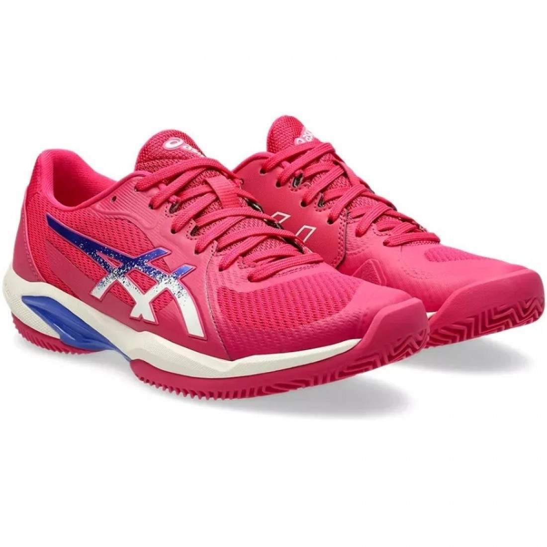 Zapatillas Asics Solution Swift FF 2 Clay Rosa Azul Cobalto Mujer