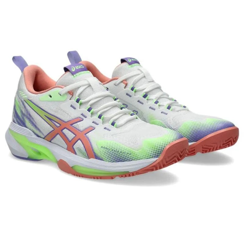 Asics Sonicsmash FF Baskets Blanches Rose Femmes - Image 5