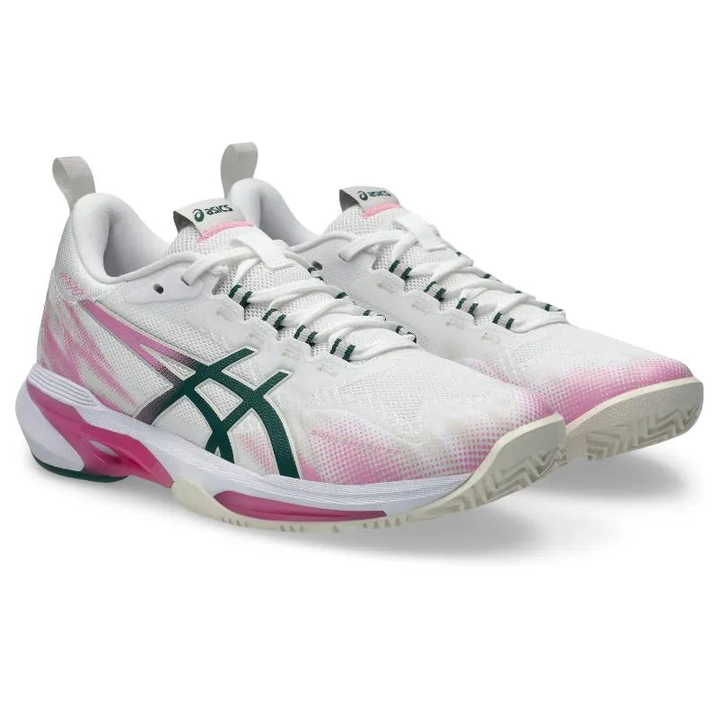 Asics Sonicsmash FF Baskets Blanche-Vert pour femmes - Image 4