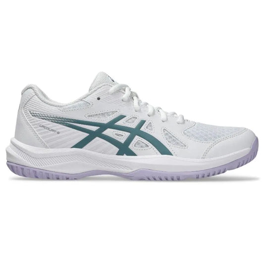 Asics Upcourt 6 baskets blanches-vertes pour femmes - Image 1