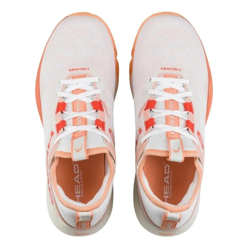Baskets Femme Head Motion Pro Blanc Corail - Image 4