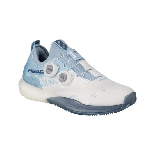 Head Motion Pro BOA Padel Chaussures Blanche Bleue pour femmes - Image 1