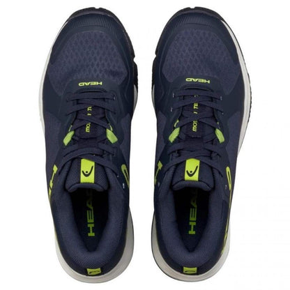 Zapatillas Asics Head Motion Team Padel Navy Blue Lime Sneakers