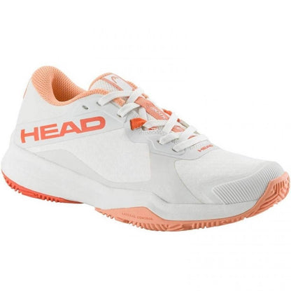 Baskets Femme Head Motion Team Padel Blanc Corail
