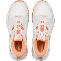 Baskets Femme Head Motion Team Padel Blanc Corail