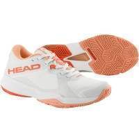 Baskets Femme Head Motion Team Padel Blanc Corail