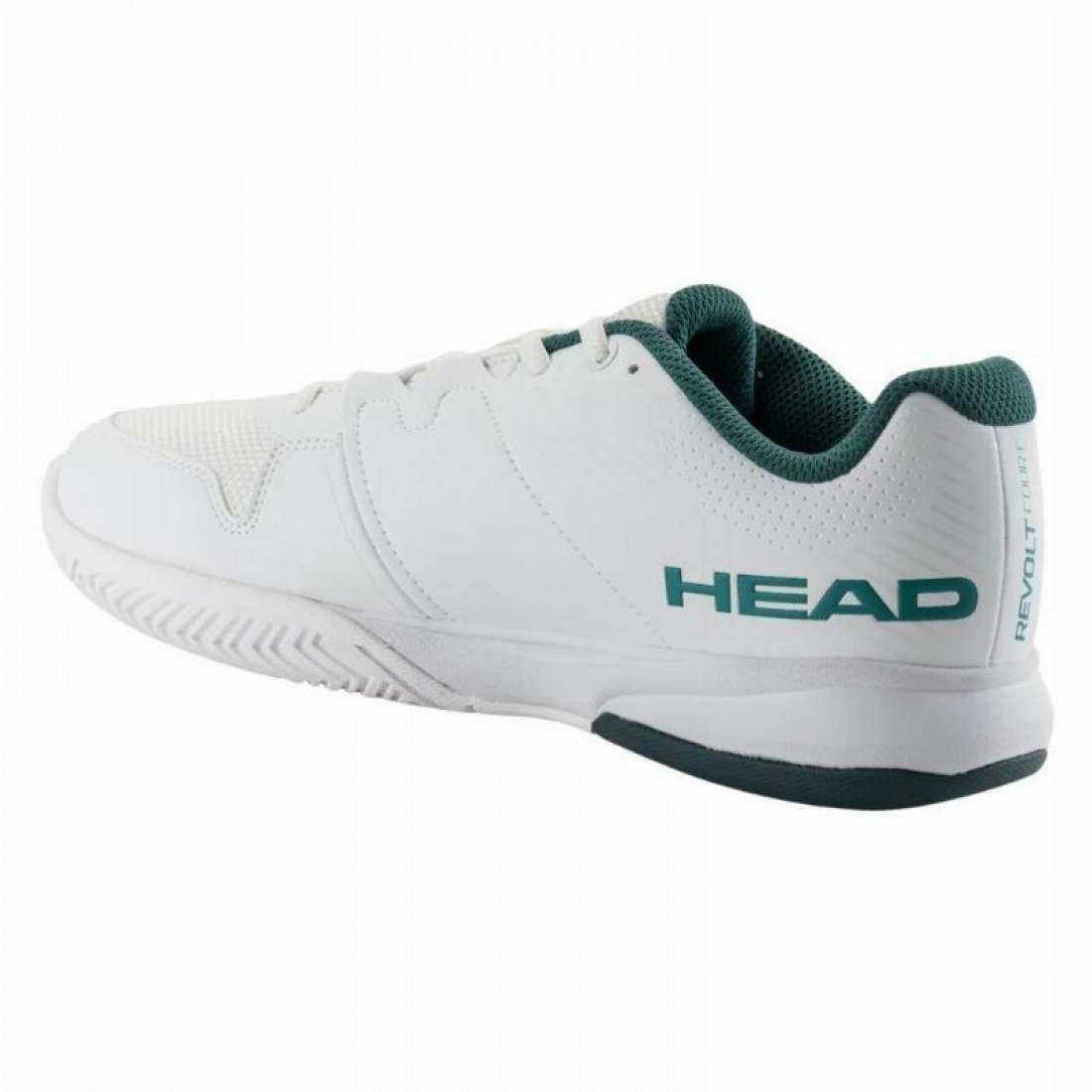 Zapatillas Asics Head Revolt Court White Pine Green Sneakers