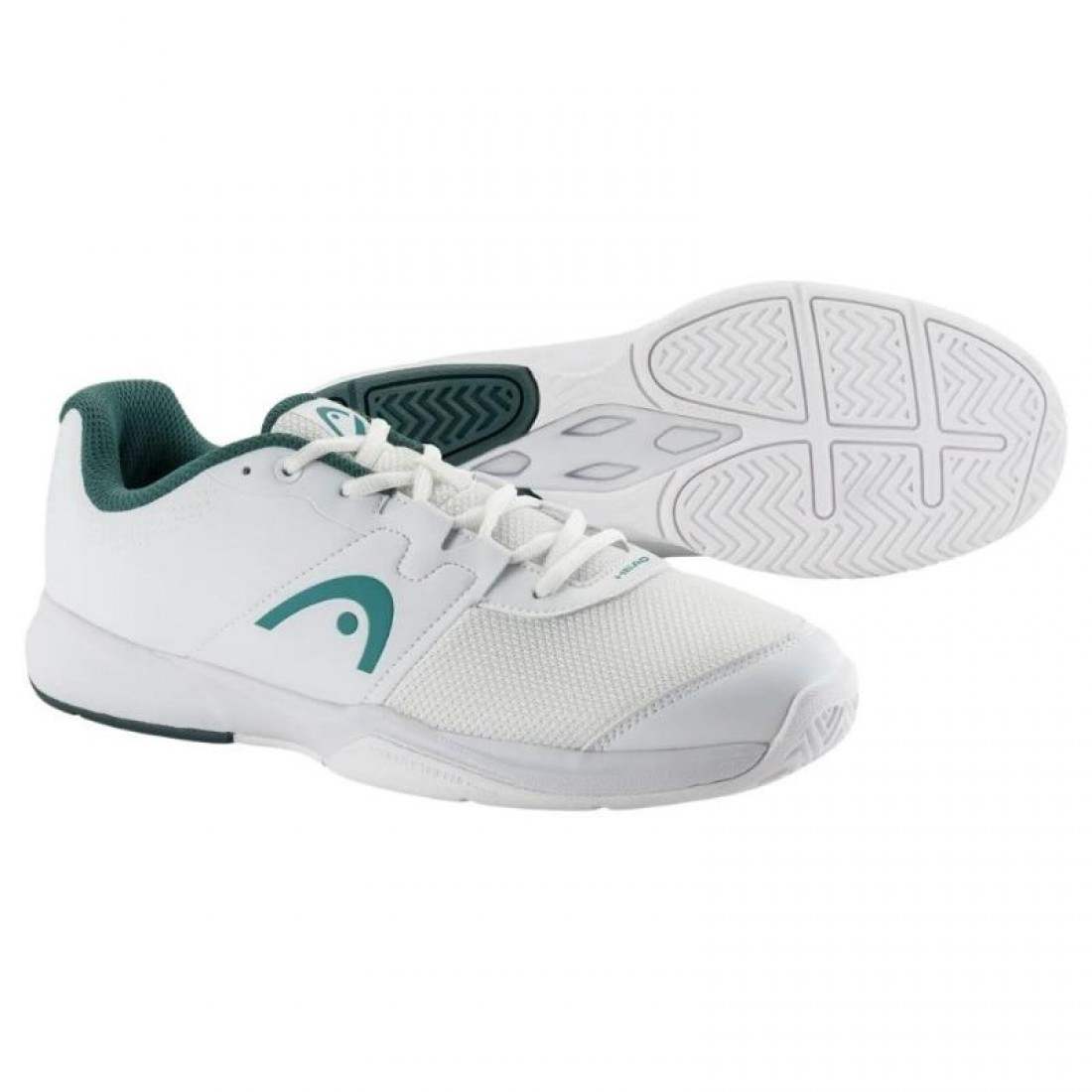 Zapatillas Asics Head Revolt Court White Pine Green Sneakers
