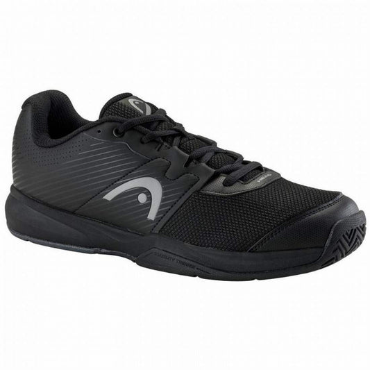 Zapatillas Asics Head Revolt Court Black Gray Sneakers