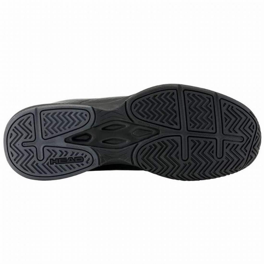 Zapatillas Asics Head Revolt Court Black Gray Sneakers