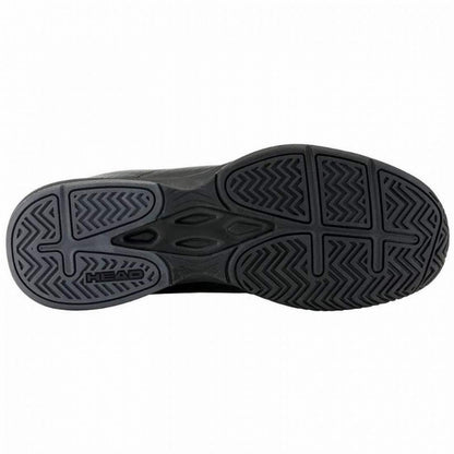 Zapatillas Asics Head Revolt Court Black Gray Sneakers