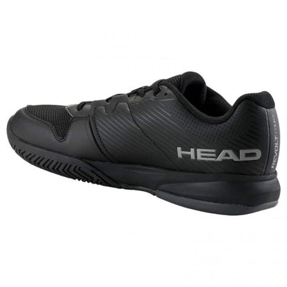 Zapatillas Asics Head Revolt Court Black Gray Sneakers