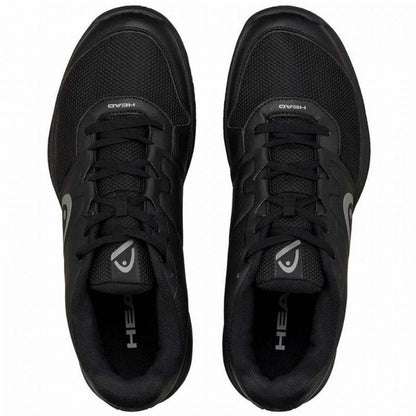 Zapatillas Asics Head Revolt Court Black Gray Sneakers