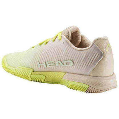 Zapatillas Head Revolt Pro 4.0 Clay Macadamia Lima Mujer