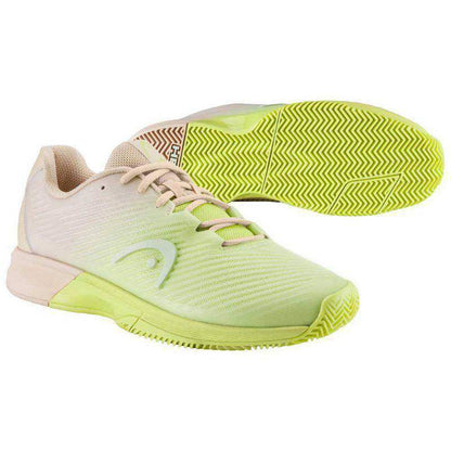 Zapatillas Head Revolt Pro 4.0 Clay Macadamia Lima Mujer