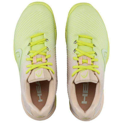 Zapatillas Head Revolt Pro 4.0 Clay Macadamia Lima Mujer