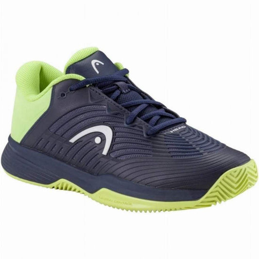 Zapatillas Asics Head Revolt Pro 4.5 Clay Navy Blue Lime Junior Sneakers